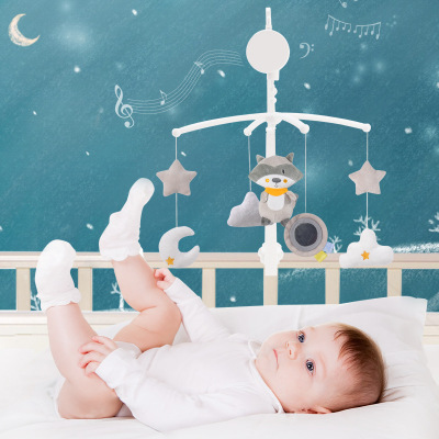 Cross-border Baby Bed Bell Rattle Toy 0-18 Months Music Bedside Bell Boy Girl Muppet Soothing Toy