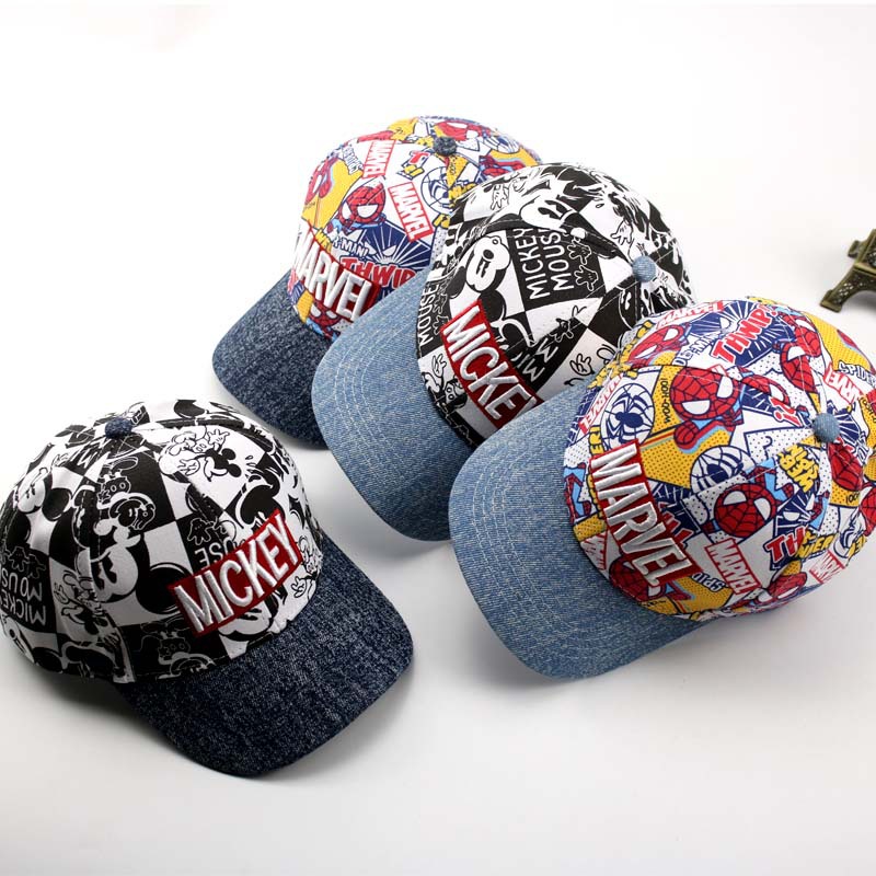 Children's Cap New Cartoon Mickey Autumn Kids Hat Outdoor Joker Hip Hop Baseball Cap Wholesale
