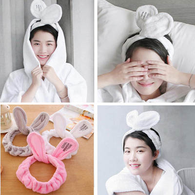 Harajuku Wire Cross Rabbit Ears Hair Band Makeup Hair Band Apply Mask Hair Accessories Cute Face Wash Hair Band Headband