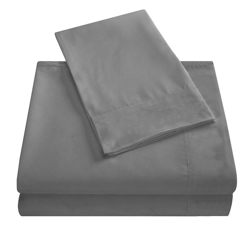 Liandao cross-border Amazon home textile foreign trade bed plain four-piece set factory bed sheet pillowcase solid color four-piece set