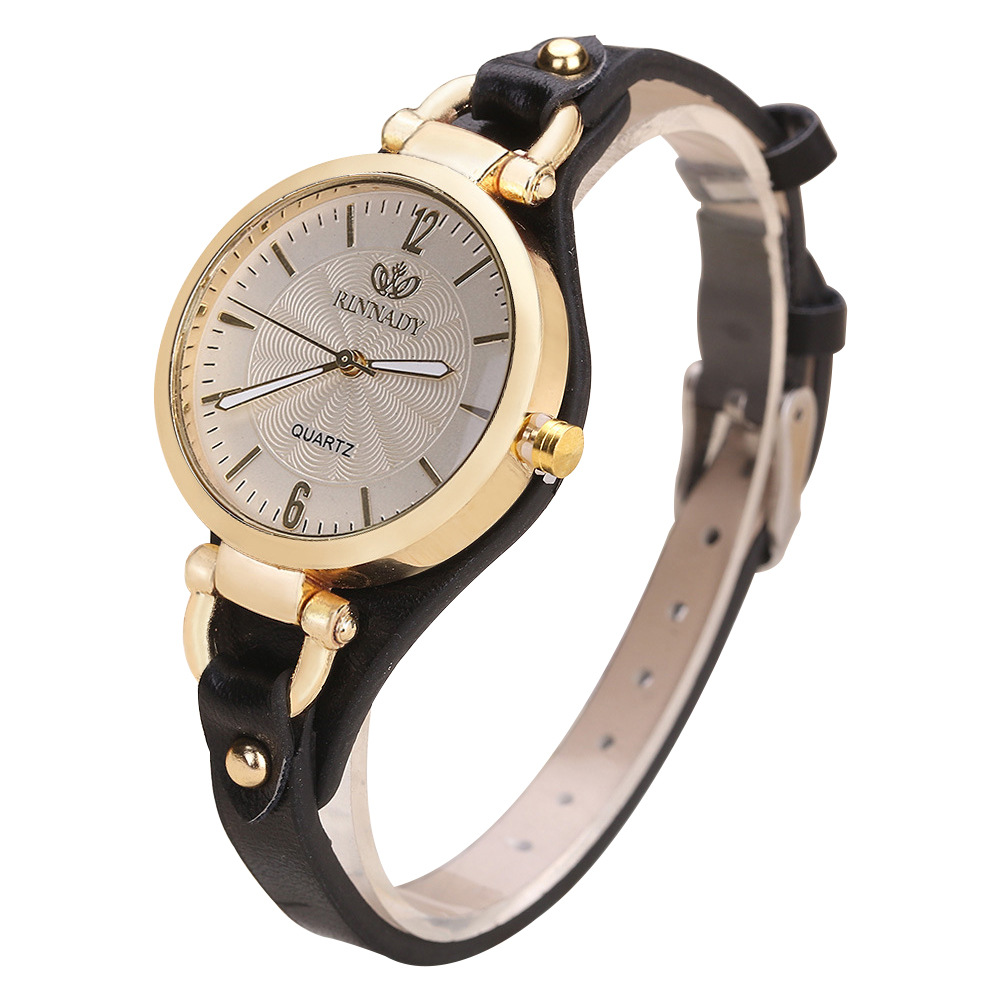 wish explosive quartz watch Ladies Leather fine strap solid color Fashion Women's Gift watch women a generation of hair