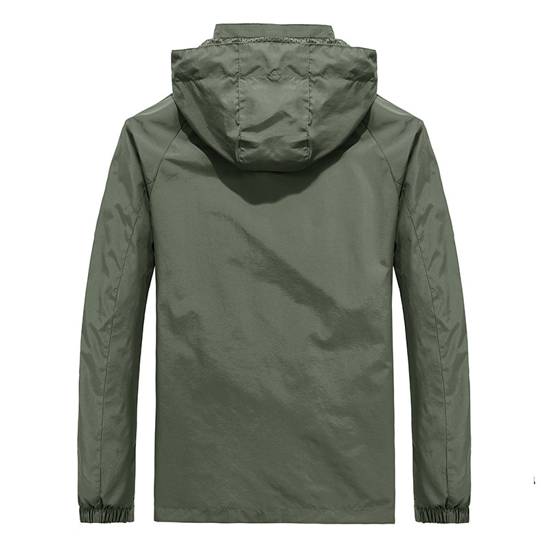 Foreign Trade Charge Quick-drying Clothes Men's Large Size Casual Outdoor Sportswear Coat Spring and Autumn Mid-length Jacket 7868