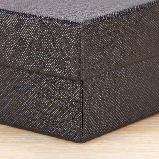 Manufacturer's Ready-Made Kraft Paper Gift Box Black Rectangular Wedding Candy Carton Belt Gift Box Gift Box