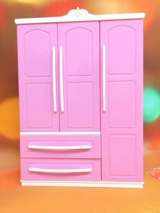 Toy wardrobe ABS material wardrobe doll play house wardrobe, doll wardrobe,