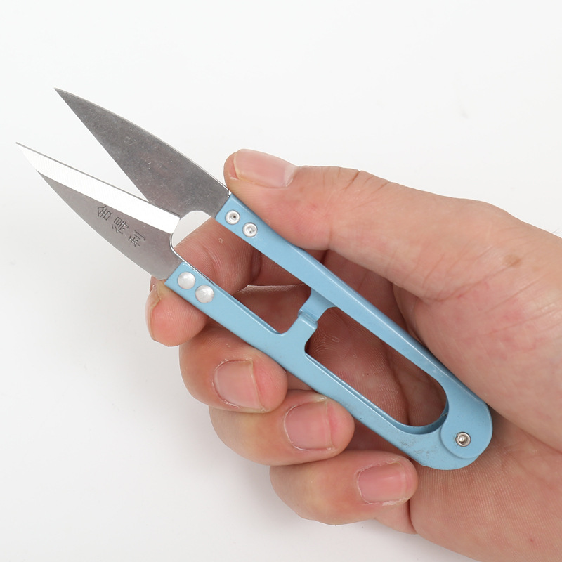 Small scissors wholesale U-shaped large spring small gauze scissors cross stitch scissors tailor small scissors fishing line trimming scissors