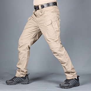 Tactical Pants Men's ix7 Spring and Autumn plus size Outdoor Camouflage Pants Loose Camouflage Multi-button Pants Overalls