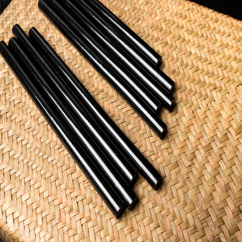 Stone base Black Hot Melt Adhesive stick 100mm200mm300mm high strength adhesive strip black adhesive hair extension strip