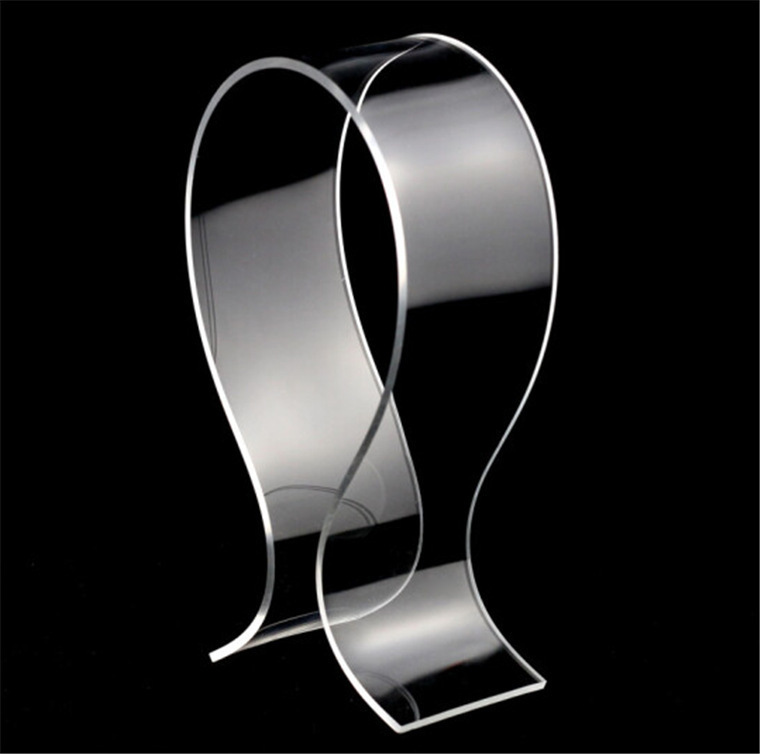 Crystal Acrylic Headphone Display Bracket Plexiglass U-shaped Vertical Hanger Display Rack Display Earphone Rack