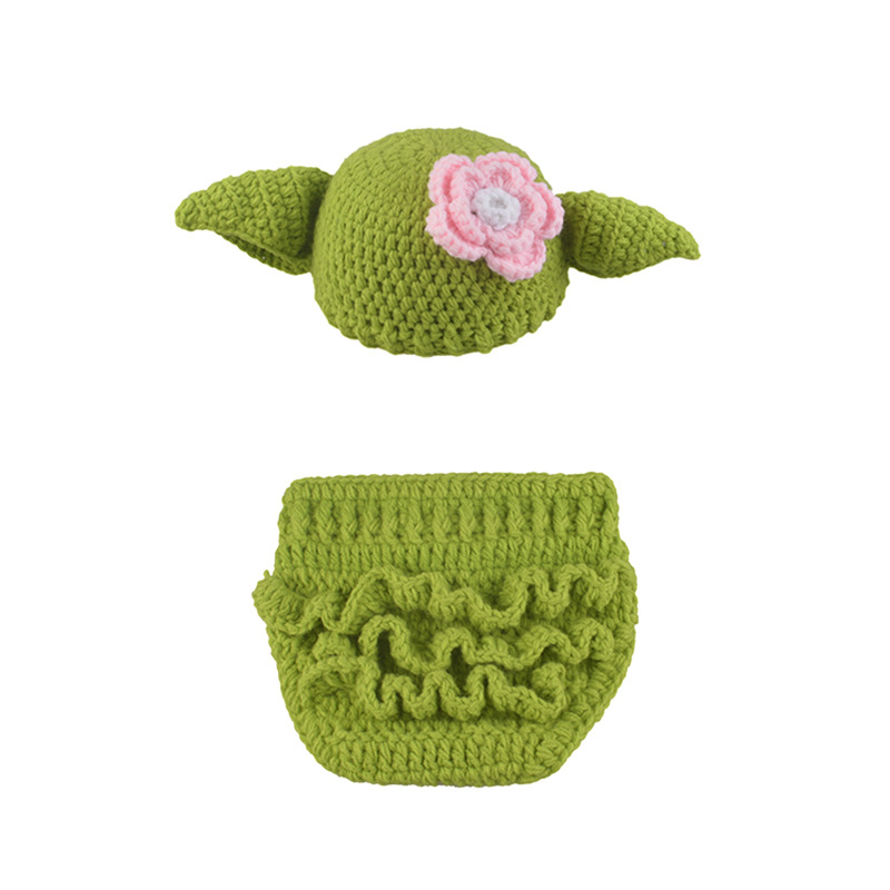 Star Wars Wisdom Old Man Master Yoda Baby Hand Woven Photo Suit Newborn One Hundred Days Photo Suit