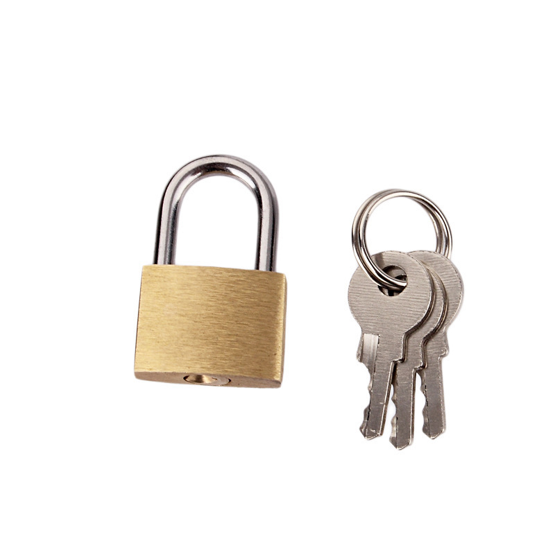 20MM small copper lock luggage bag padlock mailbox Machine box lock small lock can be opened