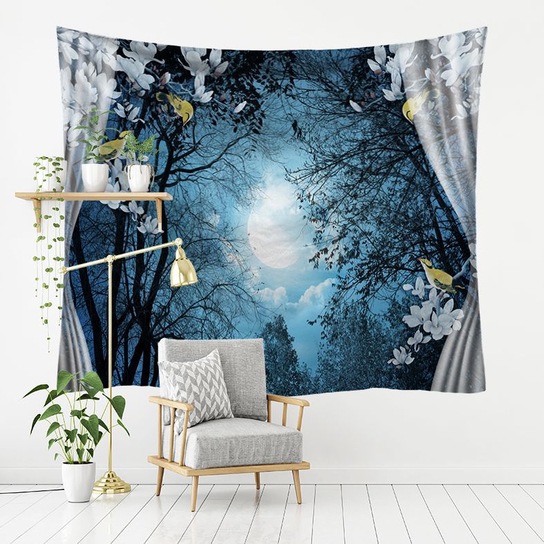 Cross-border direct supply outside the window Starry Sky series home bedroom decoration tapestry room background wall decoration cloth wall tapestry