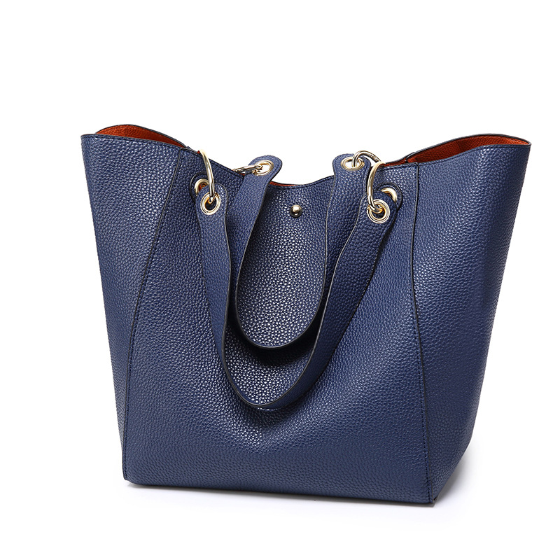 Straw Woven Bag Ins European and American Simple Woven Tote Bag Single Shoulder Portable Large Capacity Women's Bag Summer Holiday Beach Bag