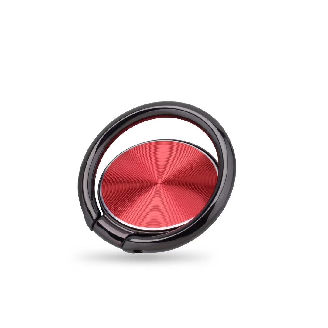 Factory spot creative ring buckle mobile phone bracket can be fixed logo metal cd pattern lazy mobile phone ring bracket