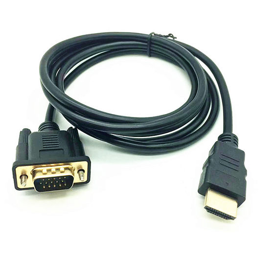 Factory direct HDMi TO VGA Adapter HDMI TO VGA HD line 1.8 m HDMI TO VGA line