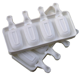 Hot sale 4 even small pudding silicone ice cream mold silicone ice cream mold DIY special Oval ice cream mold