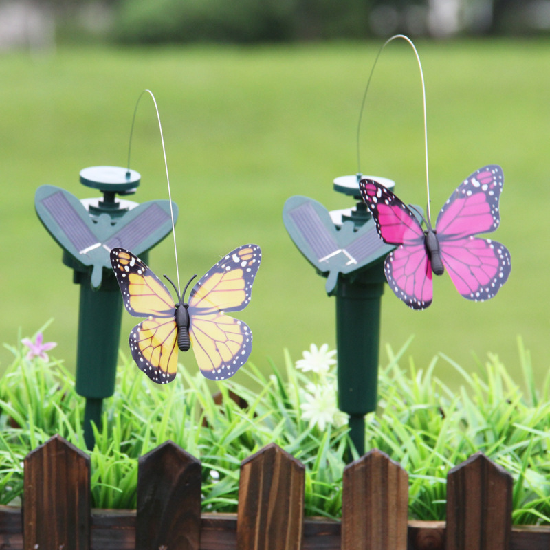 Solar Butterfly Electric Dynamic Toy Butterfly Dancing Horticultural Mori Home Decoration Crafts Ornaments