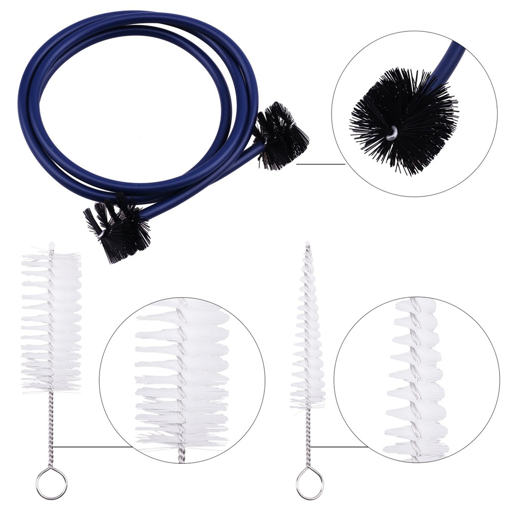 3-piece set of trumpet, horn & horn mouth cleaning set wind instrument trumpet cleaning brush