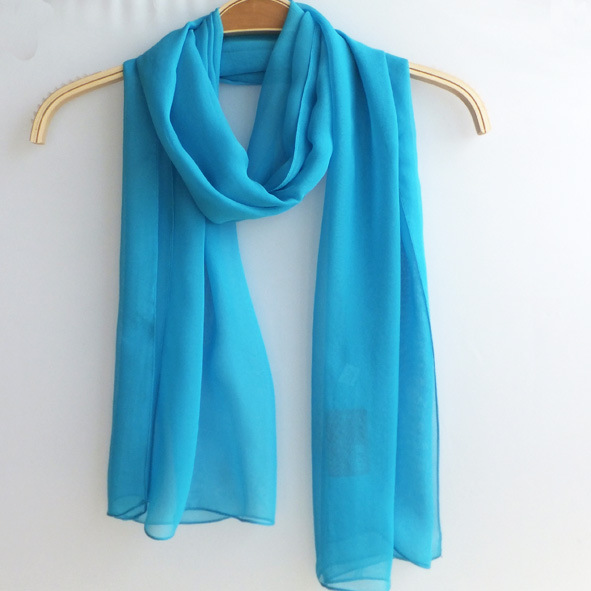 New ladies silk scarf sunscreen shawl long red beach towel chiffon solid color scarf dance special wholesale women