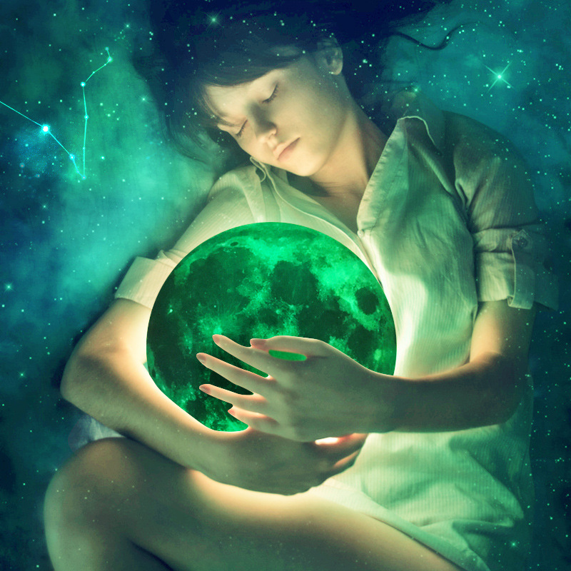 Factory direct wholesale cross-border export luminous moon wall stickers children's room kindergarten bedroom living room background decoration