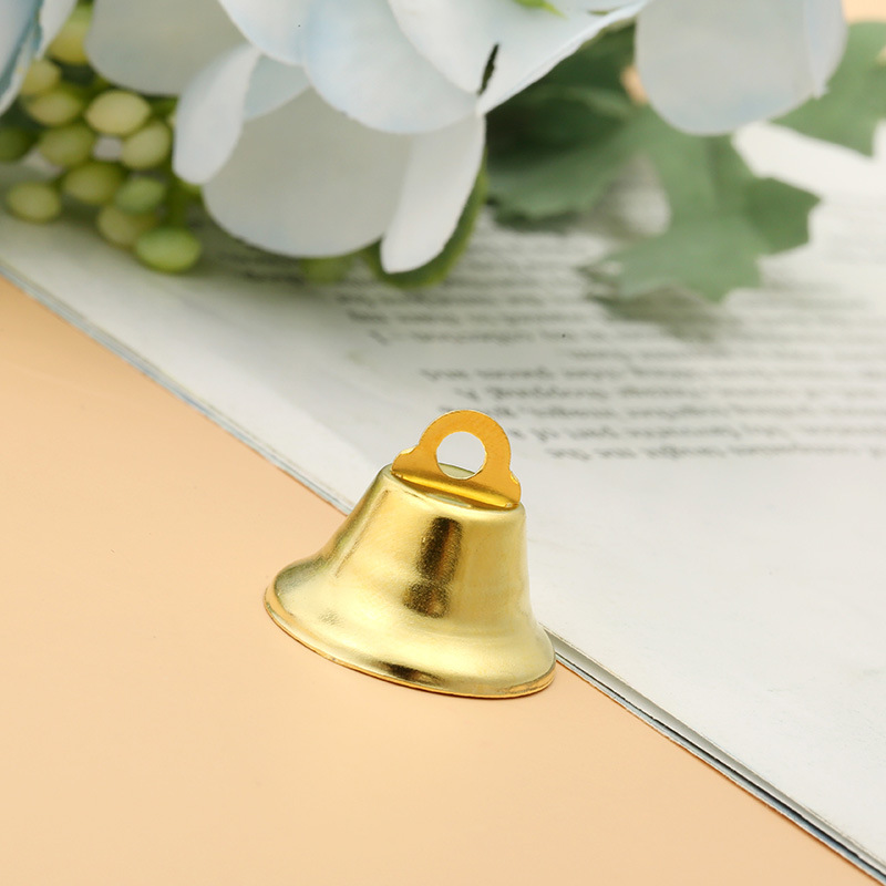 Supply 6-26mm gold and silver opening horn bell Christmas decoration small Bell wind chime DIY accessories wholesale