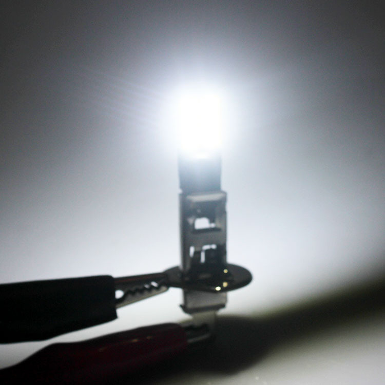 Car fog lamp H1 H3 4014 24smd constant current super bright decoding car lamp led front fog lamp bulb 12-24V