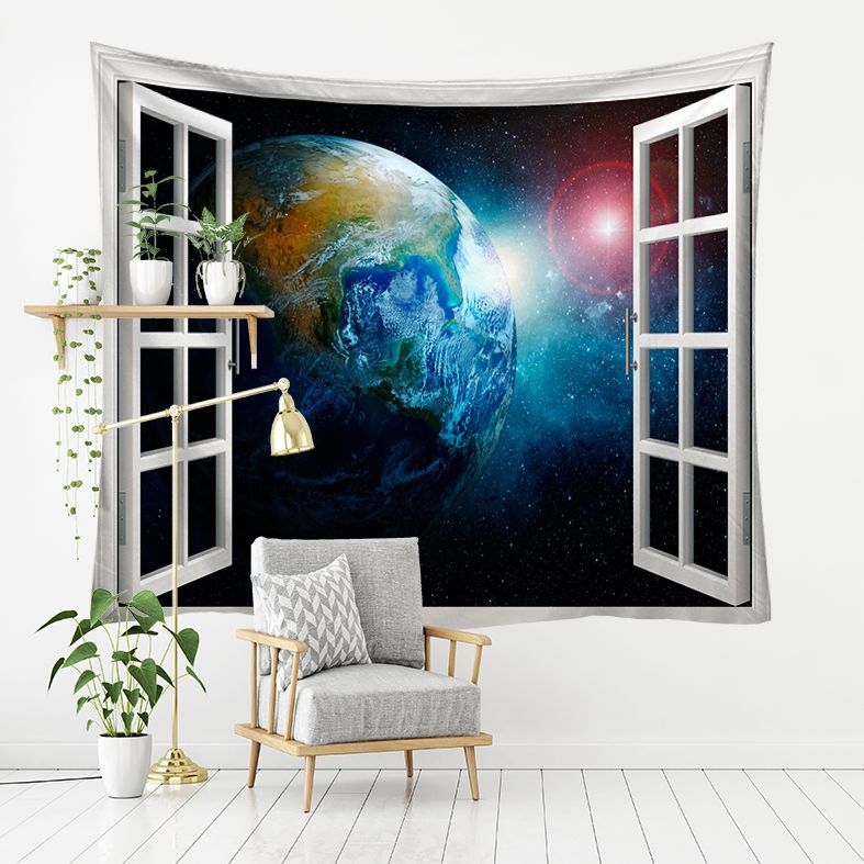 Cross-border direct supply outside the window Starry Sky series home bedroom decoration tapestry room background wall decoration cloth wall tapestry