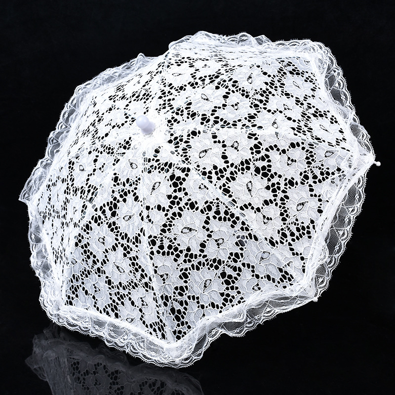 Cross-border supply European and American new multi-color style lace decorative umbrella flower children's umbrella wedding supplies wholesale