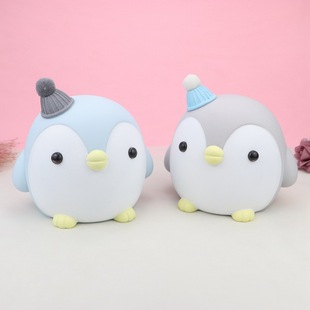 ins Nordic Creative Cartoon Penguin Piggy Bank Internet Celebrity Cute Vinyl Piggy Bank Children's Birthday Gift