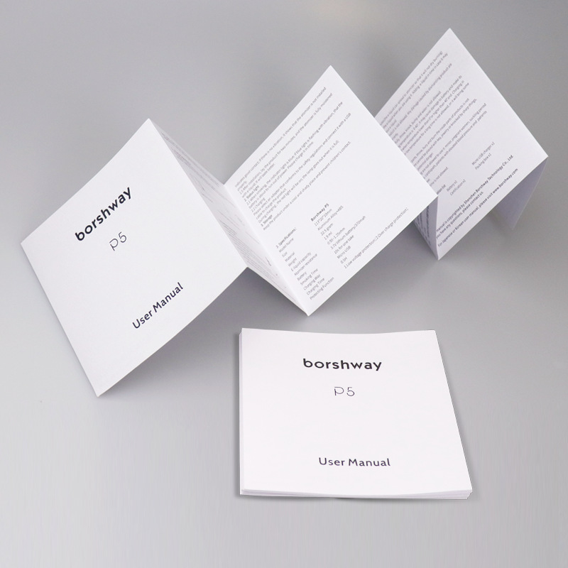 Shenzhen Printing Factory Product Folding Manual Single Multi-Folding Organ Folding Folding Free Design and Printing