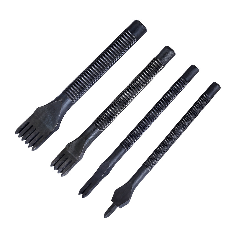 DIY кожаный инструмент Black Diamond отрубная 3, 4, 5, 6 мм Ручная сшитая Алмазная отрубная Нескользящая ручка межзубный свет