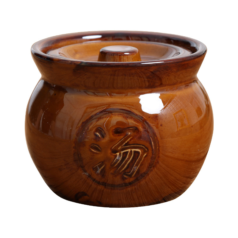 Shaxian ceramic tile pot soup small size delicious food with lid can be stacked Buddha jump wall dining water-proof stew pot