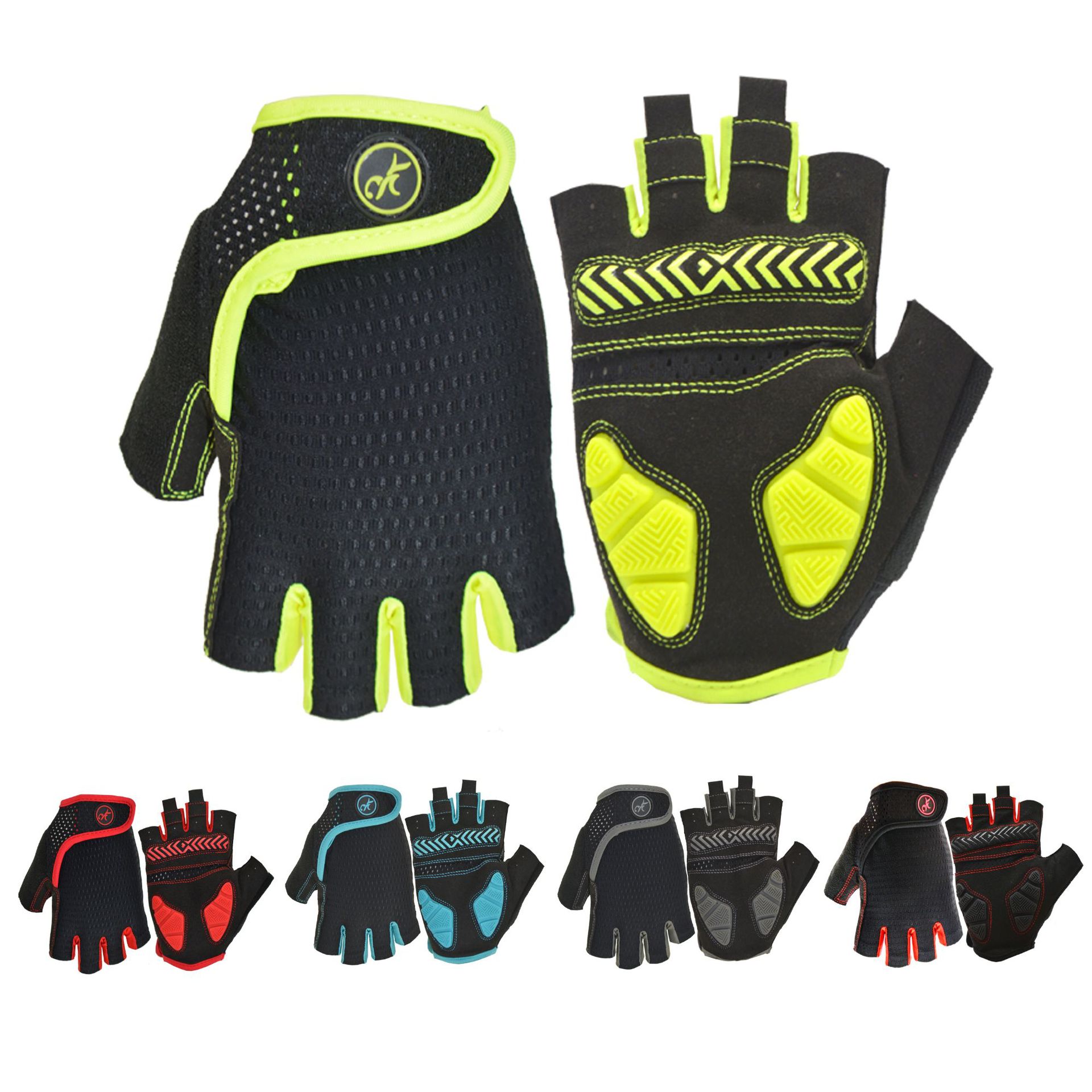 AK098 silicone bicycle cycling outdoor roller skating sports half finger spring, summer and autumn men's and women's short finger gloves
