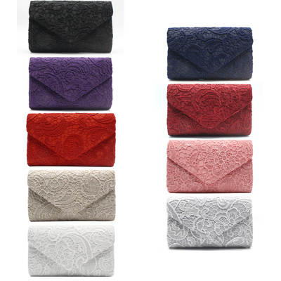 Spot factory direct supply of a generation of hair makeup lace satin V cover dinner bag with lid clutch bag clutch