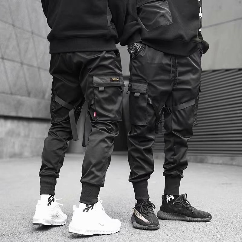 Hidden Ankle Pants Spring ins Super Hot Pants National Trendy Multi-Pocket Casual Loose Trendy Brand Crock Pants for Men