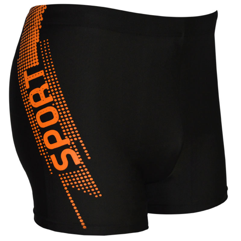 Wholesale New popular swimming trunks boxer adult swimming trunks extra large plus size Swimming trunks men's high waist conservative swimsuit