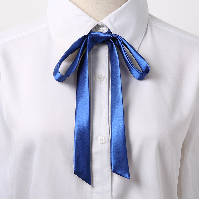 Spring and Autumn Korean Long Small Ribbon Collar All-match Scarf Belt Thin Narrow Multi-use Small Scarf Long Ribbon