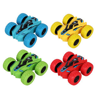Cross-border new children's inertia double-sided stunt car toy car model off-road sliding dump truck stall wholesale