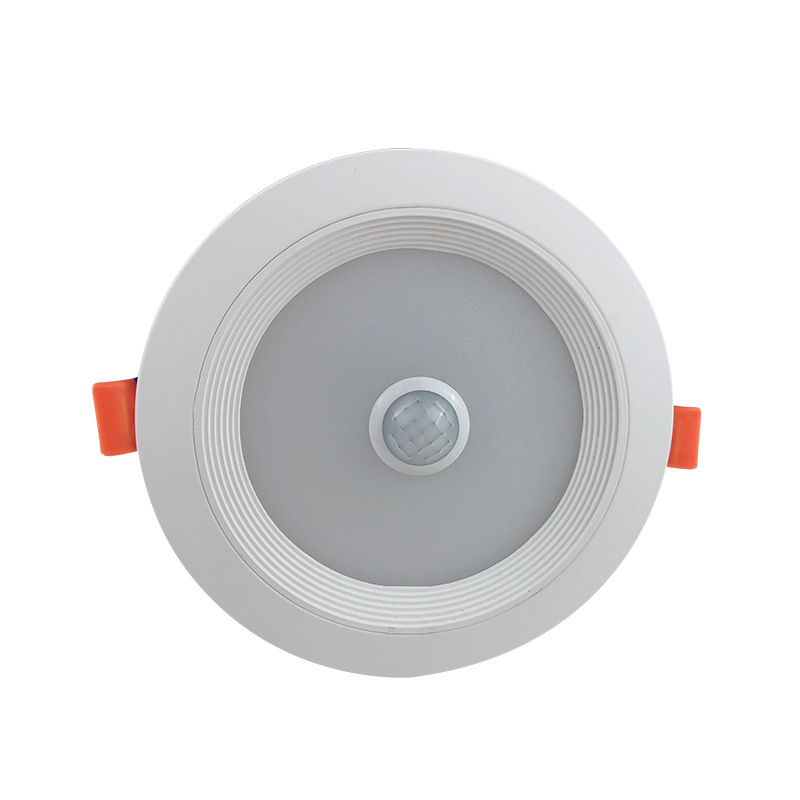 Cross-border wide-voltage infrared human body induction downlight acousto-optic control microwave radar intelligent ceiling light hotel corridor spotlight