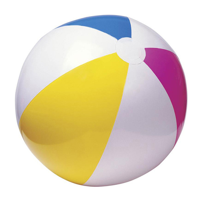 Original genuine goods INTEX large four-color beach ball beach ball inflatable ball 59030 inflatable diameter 41CM