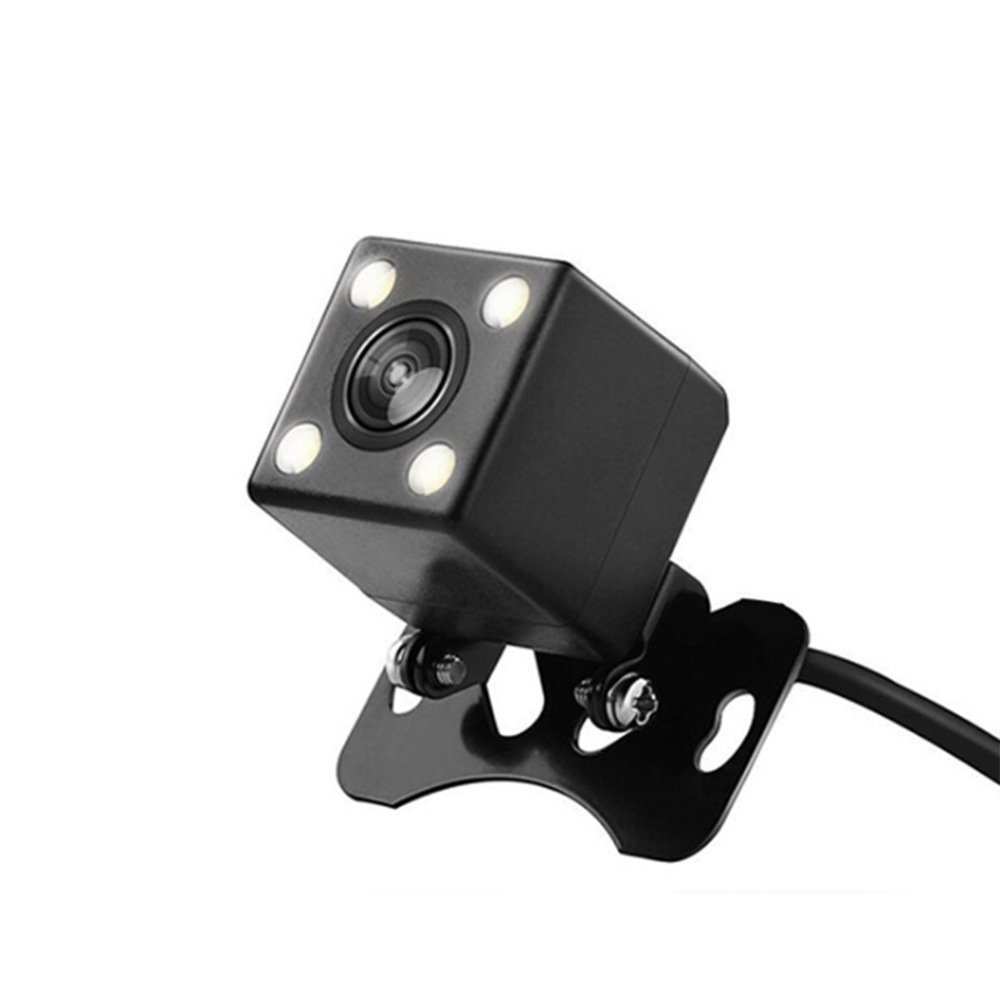 Cross-border direct sales car HD plug-in CCD camera night vision waterproof shockproof rear view reversing 4 light camera