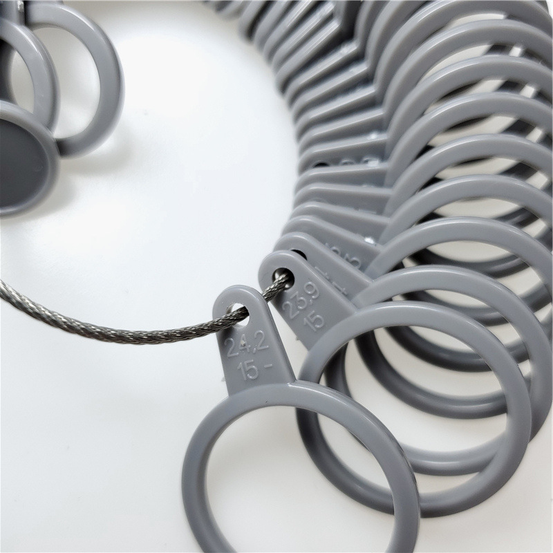 Plastic Oudu ring finger size measuring tool plastic four-purpose ring size ring ring number