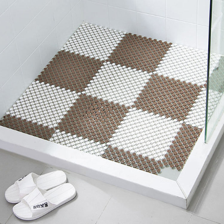 Kitchen Floor Mat toilet floor mat splicing hollow bathroom mat bath bathroom floor mat floor drop-resistant mat