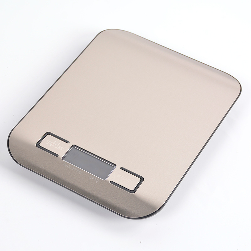 Factory wholesale flat stainless steel electronic kitchen scale 1G kitchen electronic scale baking scale medicine scale measuring scale