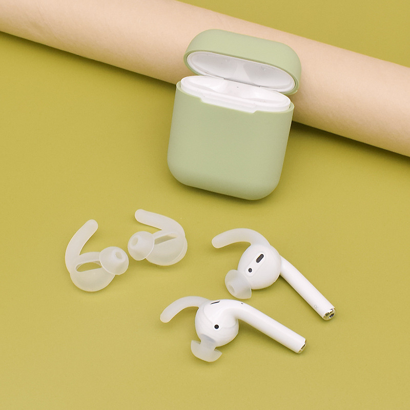 シリコーンイヤフォンカバー Airpods2 ワイヤレス Bluetooth イヤホン耐汗性ノンスリップインイヤースポーツ耳栓カバー|undefined