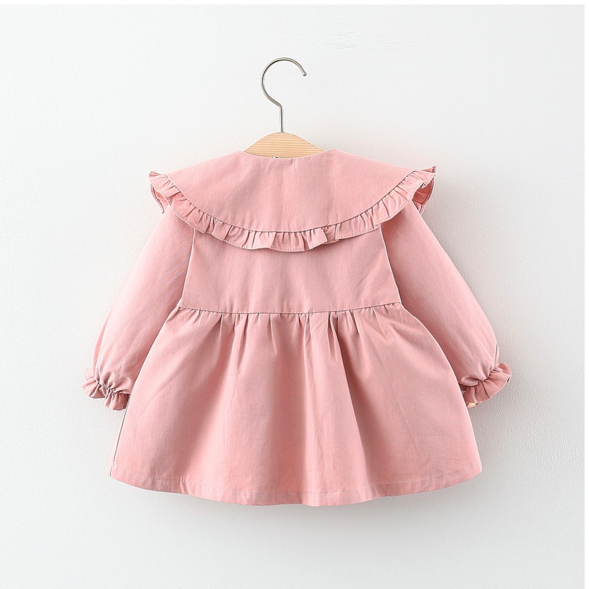 2021 Autumn New Children's Coat Coat Korean Style Small Flower Lace Coat Coat Girls' Coat
