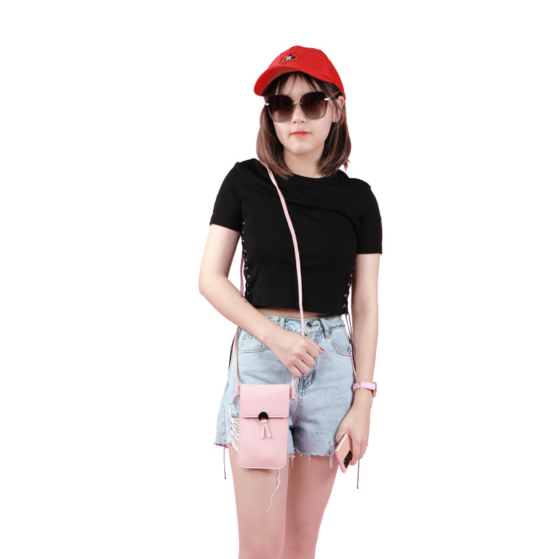 Small Bag Women's 2020 New Transparent Touchscreen Shoulder Bag Crossbody Bag Girl Fashion All-match Mobile Phone Bag