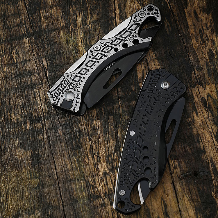 Stainless steel fruit knife outdoor knife folding knife multifunctional knife camping portable mini knife