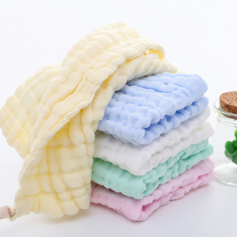 Five Square Baby Six-Layer Slipper Baby Small Square Baby Towel Newborn Towel Baby Face Towel