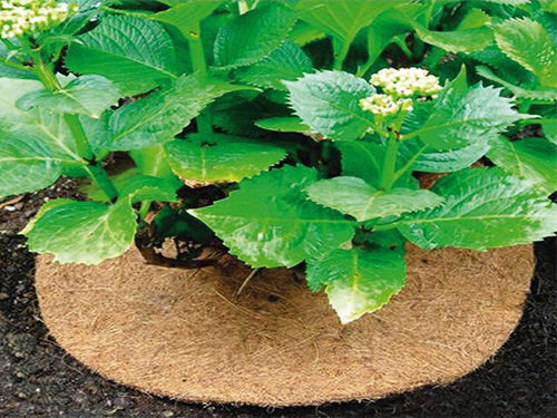 Needle Punched Round Brown Film Flower Pot Shade Mat Tree Fence Mat Anti-Grass Mat Flower Pot Dust-proof Decorative Mat