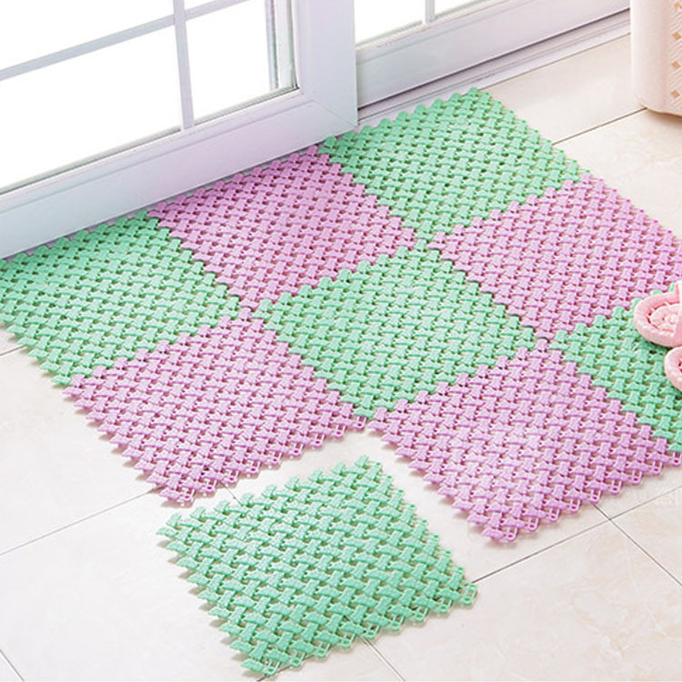 Kitchen Floor Mat toilet floor mat splicing hollow bathroom mat bath bathroom floor mat floor drop-resistant mat
